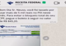 Receita Federal alerta para golpes com cobrança de falsa taxa sobre Pix