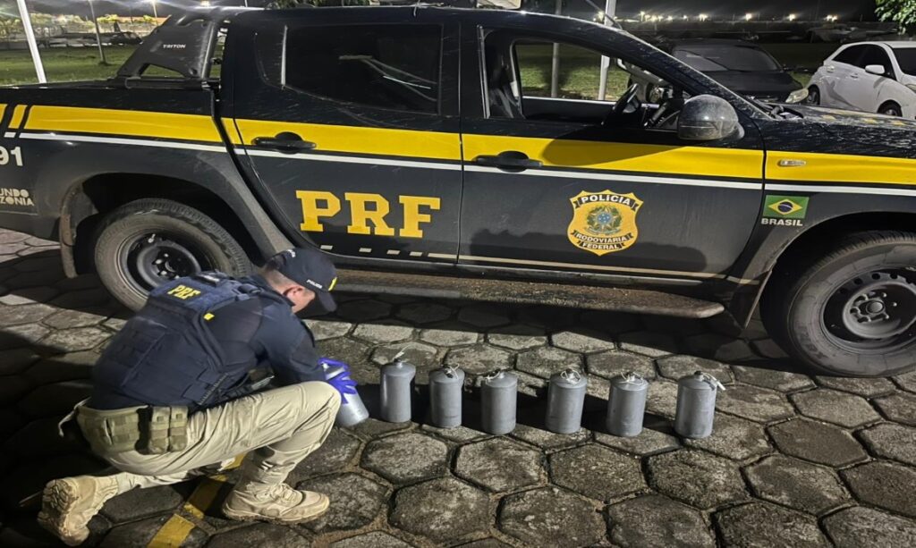 PRF apreende 253 kg de mercúrio no Cantá e total no ano chega a 1,08 tonelada